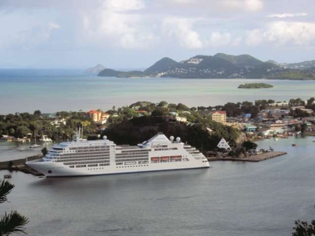 Silver Spirit im Hafen von Antigua