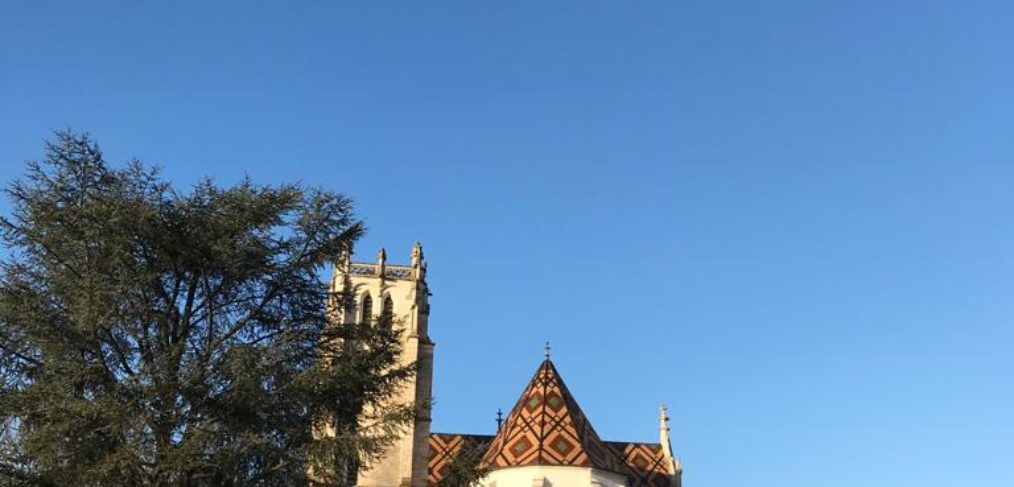 Bourg en bresse-kirche-frankreich-urlaub Das idyllische Bild zeigt die beeindruckende Kirche von Bourg-en-Bresse, einer charmanten Stadt in Frankreich. Die Kirche, bekannt als Notre-Dame, beeindruckt mit ihrer imposanten Architektur und ihrer reichen Geschichte. Tauchen Sie ein in die Atmosphäre dieser historischen Stadt und entdecken Sie die Schönheit der Kirche von Bourg-en-Bresse. Genießen Sie einen unvergesslichen Urlaub in Frankreich und erkunden Sie die malerischen Straßen, traditionellen Märkte und gemütlichen Cafés dieser bezaubernden Stadt.