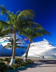 Kreuzfahrtschiff Bahamas Hafen Karibik