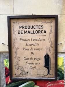Schild in Valdemossa auf Mallorca