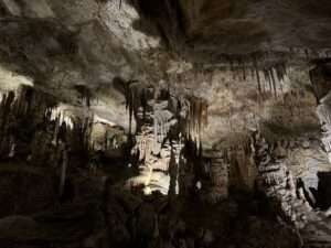 Beeindruckende Stalaktiten in der Drachenhöhle auf Mallorca