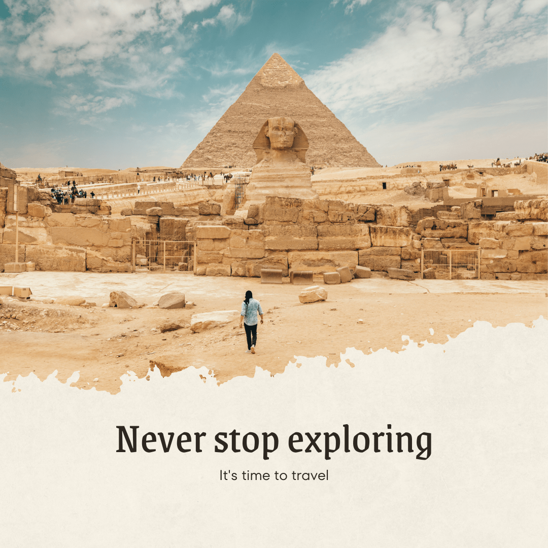 Treten Sie in die Fußstapfen der Pharaonen und entdecken Sie die Geheimnisse des alten Ägyptens. Mit unseren maßgeschneiderten Ägyptenreisen erleben Sie die majestätischen Pyramiden von Gizeh und die enigmatische Sphinx. 'Never stop exploring' ist mehr als ein Slogan; es ist eine Einladung, mit uns Geschichte hautnah zu erleben.