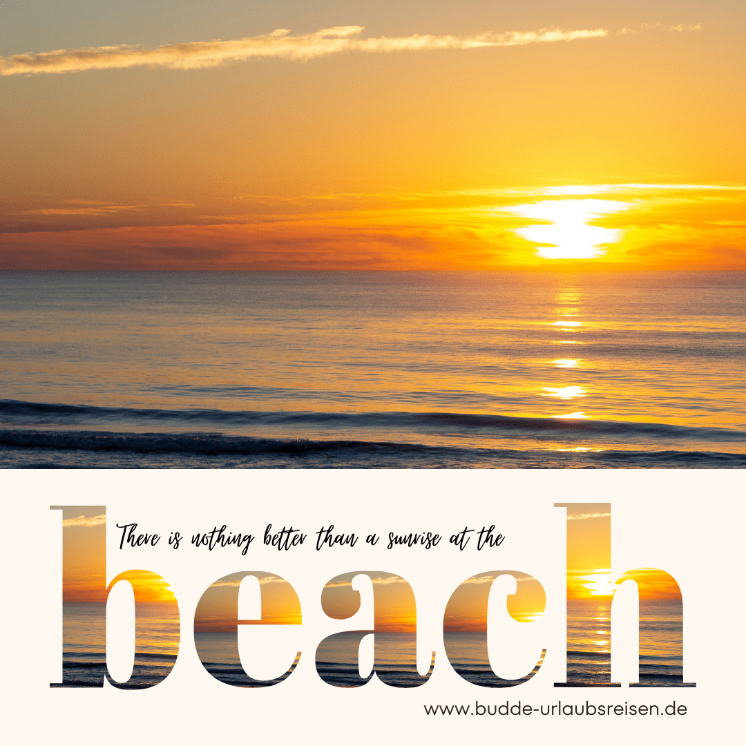 Beginnen Sie Ihren Tag mit dem perfekten Sonnenaufgang am Strand, den wir bei Budde Urlaubsreisen zu Ihrer Realität machen können. Unsere Strandurlaubspakete versprechen Ihnen den ersten Blick auf den atemberaubenden Horizont und die beruhigenden Wellen, die Ihre Sinne beleben. Entdecken Sie die besten Küstenziele mit uns und erleben Sie Momente purer Glückseligkeit.