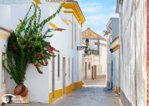 Malerische Gassen in Faro, Algarve