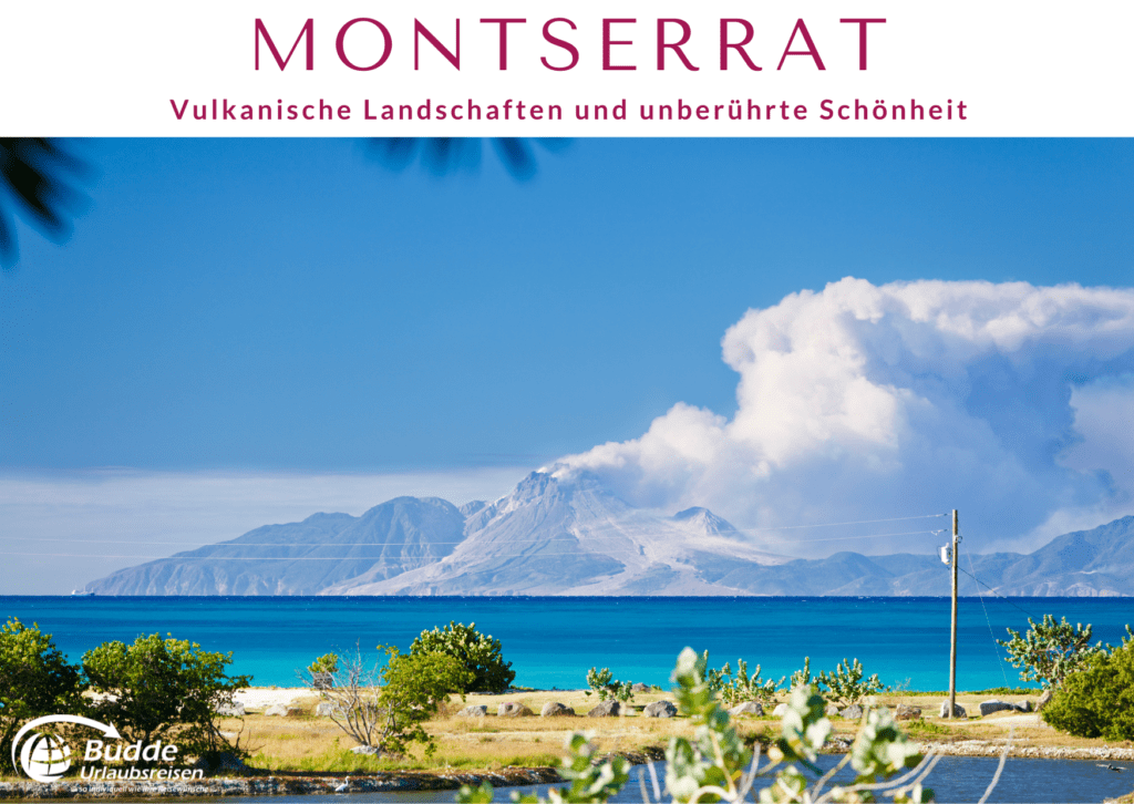 Vulkanlandschaft auf der Insel Montserrat