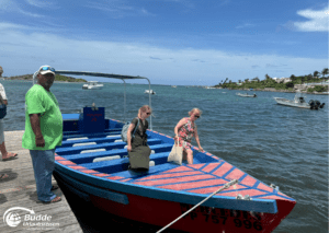 Pinel Island - Saint Martin: Fährboot mit Passagieren