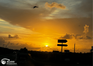 Reiseerfahrungen Saint Martin - Atemberaubender Sonnenuntergang auf der Insel.