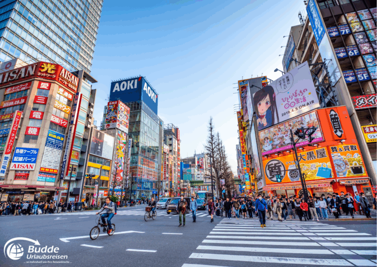 Japan Rundreise individuell – Straßenleben in Tokio