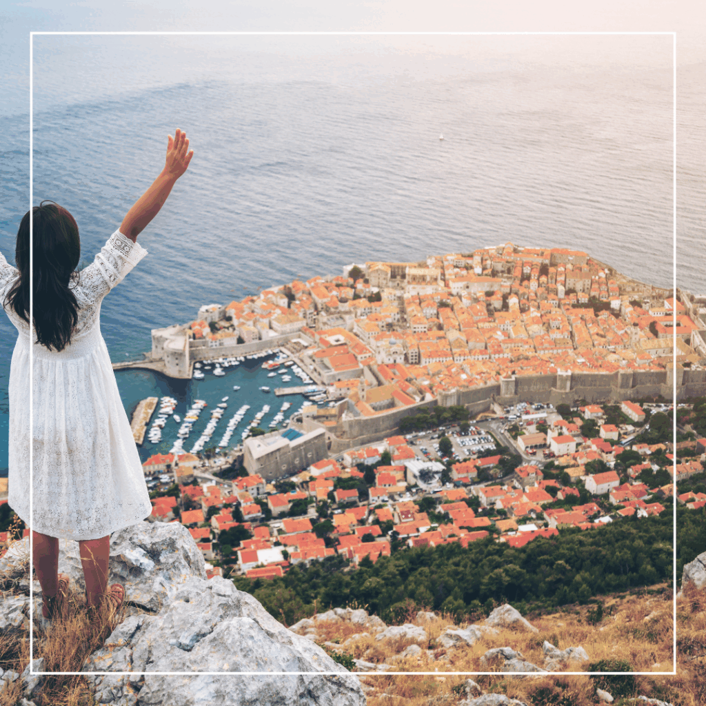 Blick auf Dubrovnik in Kroatien, ideal für Adults only Hotels