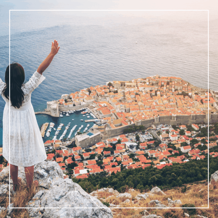 Blick auf Dubrovnik in Kroatien, ideal für Adults only Hotels