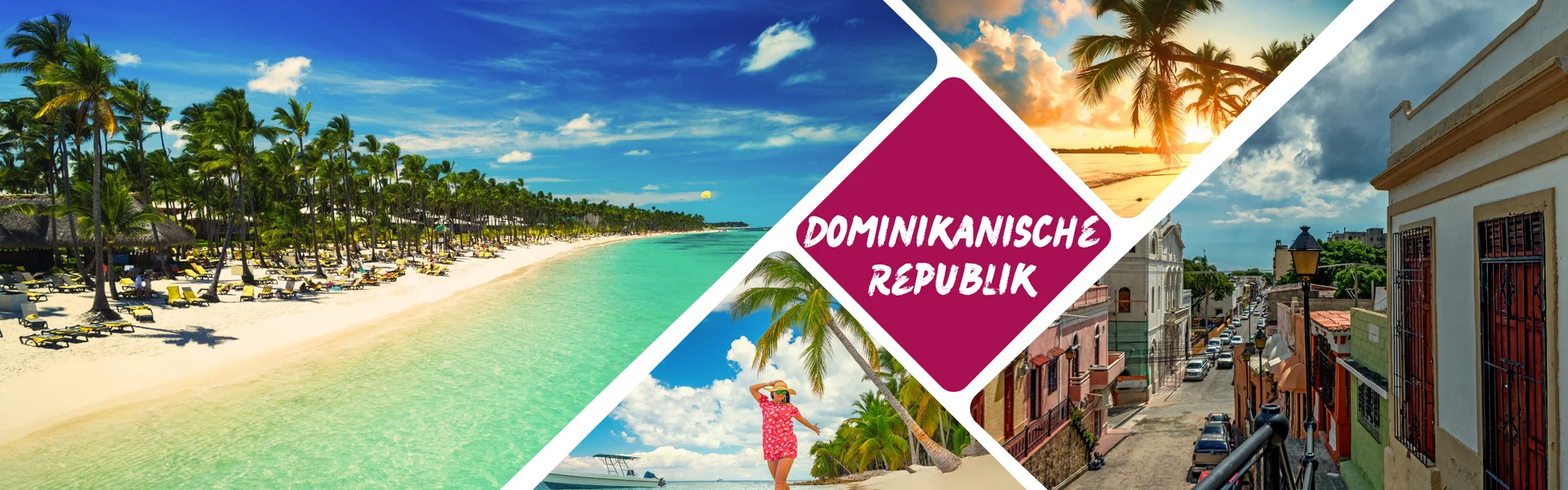 Strandansichten und Stadtbilder in der Dominikanischen Republik