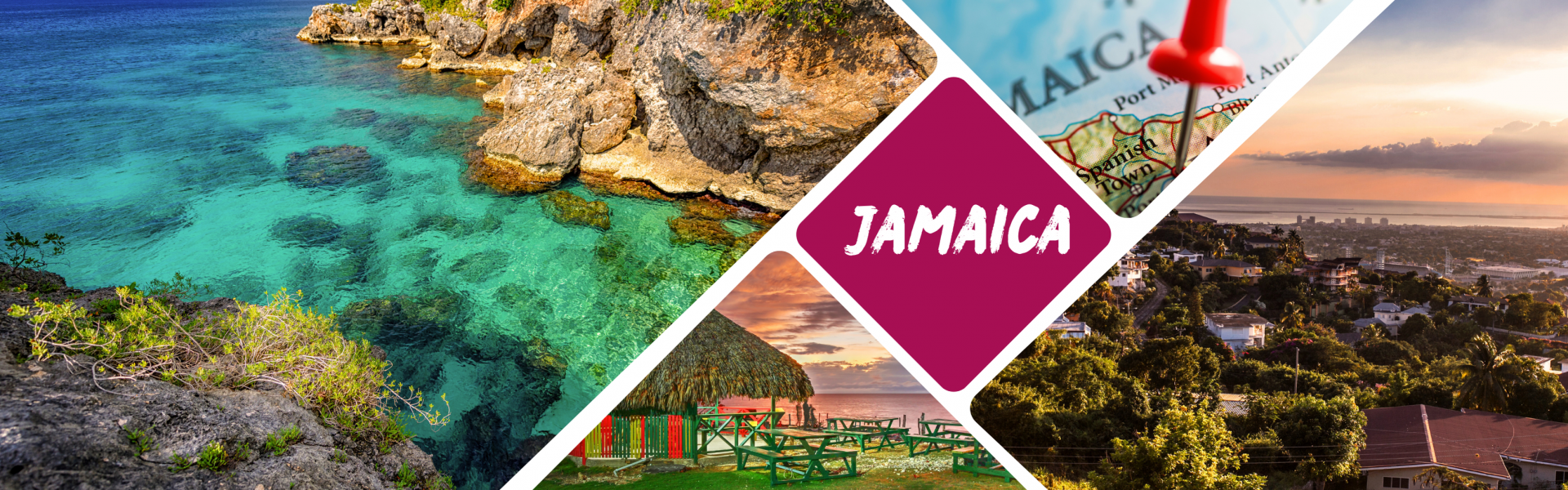 Küstenansichten, Natur und städtische Highlights in Jamaica