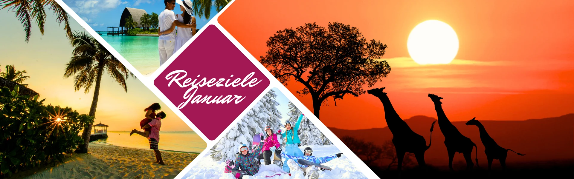 Urlaubsreisen - Reiseziele Januar, buchbar im Reisebüro Bad Kreuznach